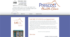 Desktop Screenshot of prescotthealthclinic.com